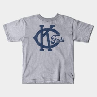 Defunct Kansas City Feds Baseball Team Kids T-Shirt